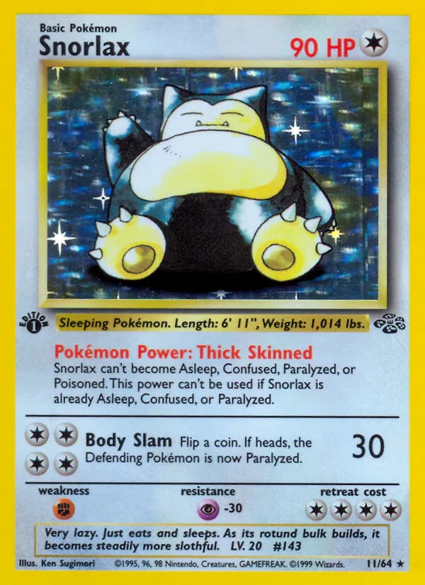 Snorlax — most valuable card in Jungle
