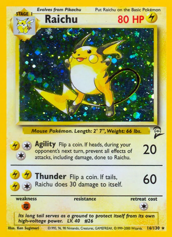 Raichu — Base Set 2 #16
