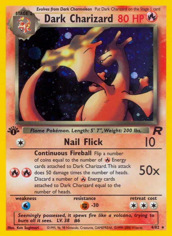 Dark Charizard — most valuable card in Team Rocket