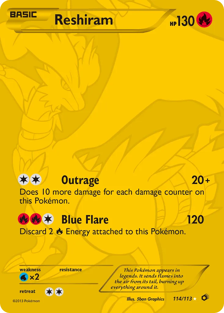 Reshiram — Legendary Treasures #114