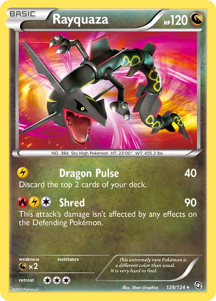 Rayquaza — top Black & White Era chase pull