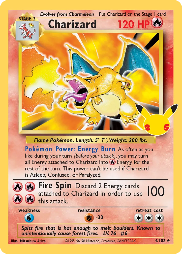 Charizard — most valuable card in Celebrations