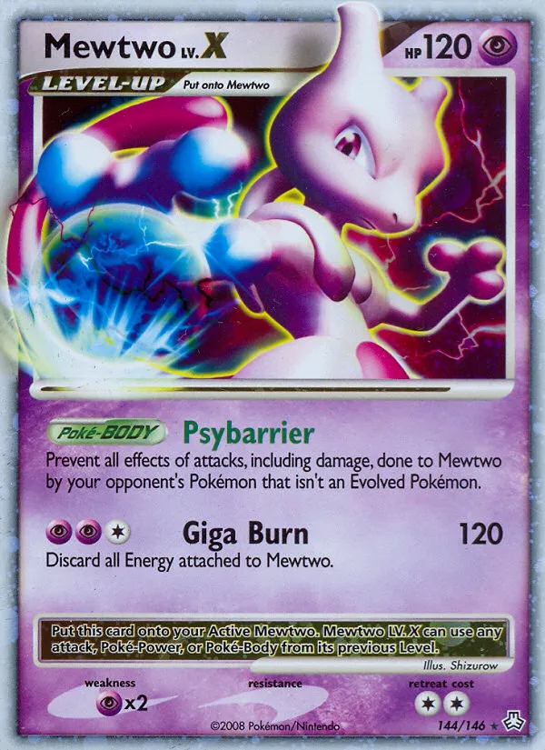 Mewtwo LV.X — top EV contributor in Legends Awakened