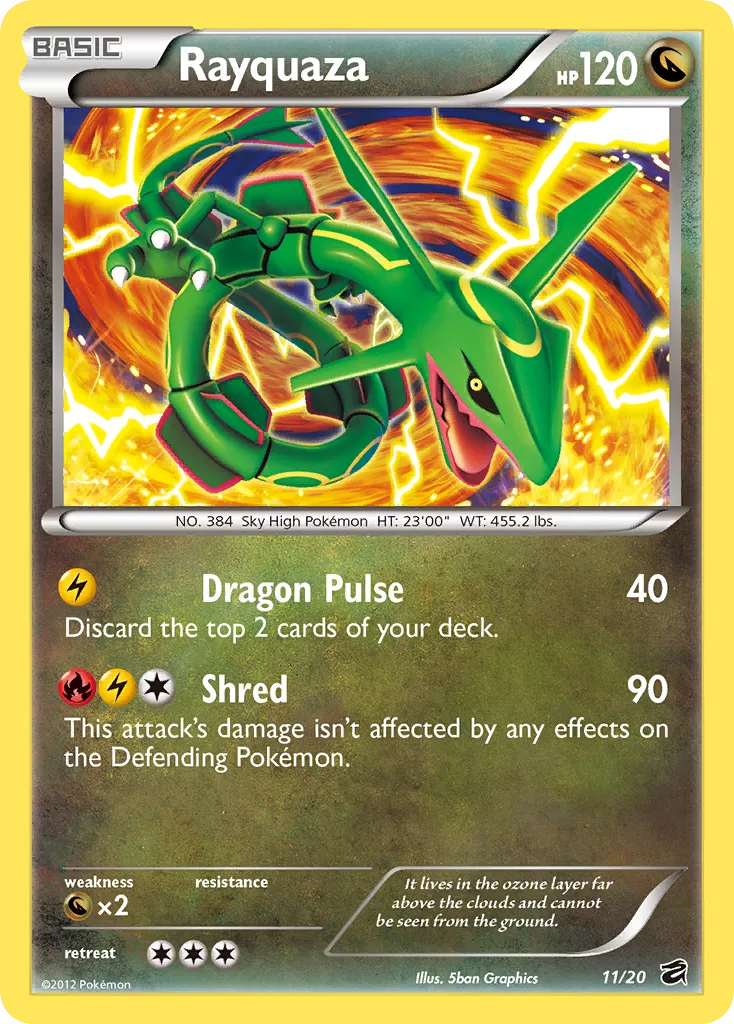 Rayquaza — featured chase card from Dragon Vault