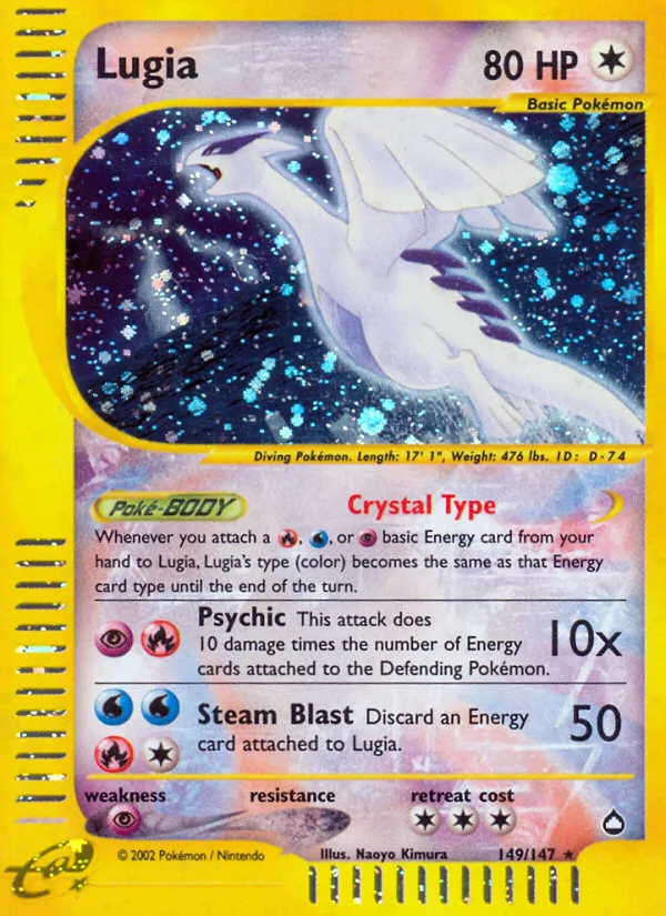 Lugia — top WotC Era chase pull
