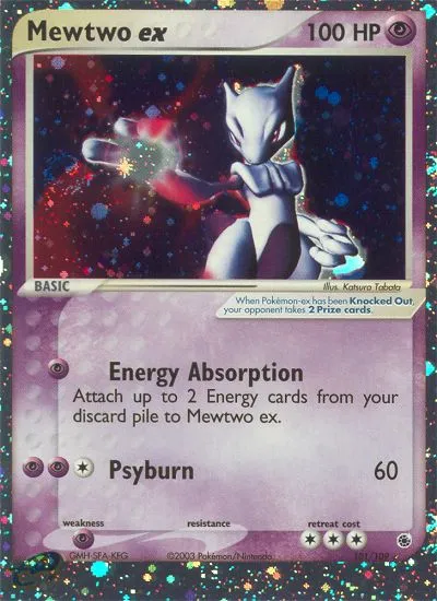 Mewtwo ex — featured chase card from Ruby & Sapphire