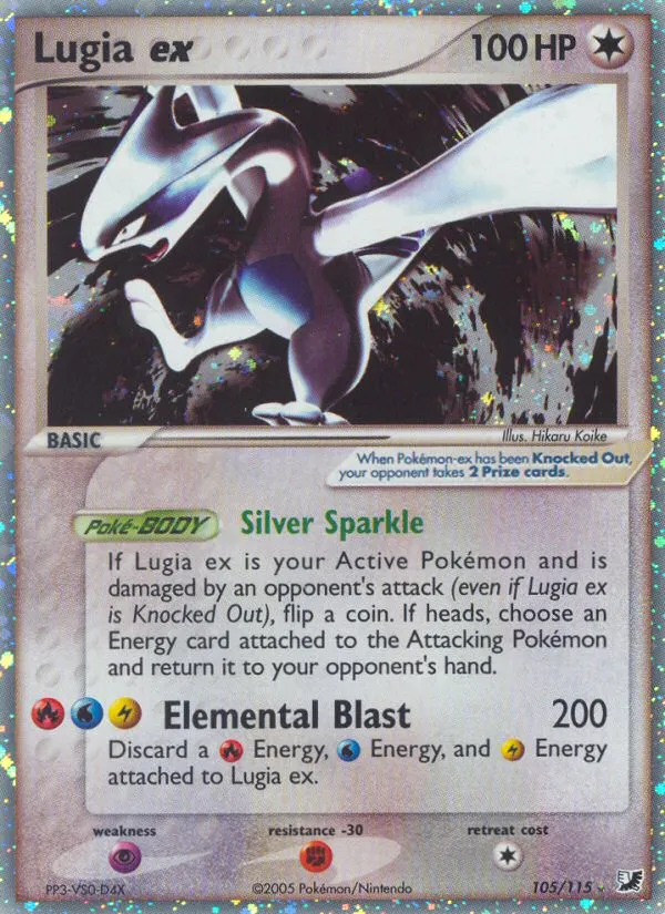 Lugia ex — top Pokémon-ex card