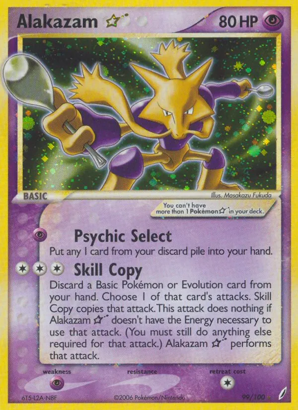 Alakazam ★ — featured chase card from Crystal Guardians