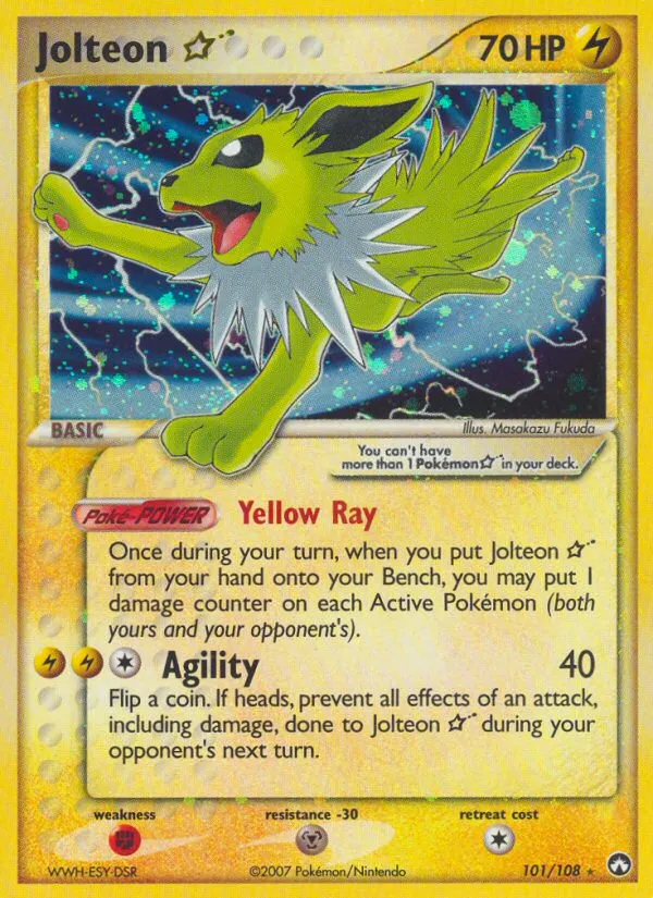 Jolteon ★ — featured chase card from Power Keepers