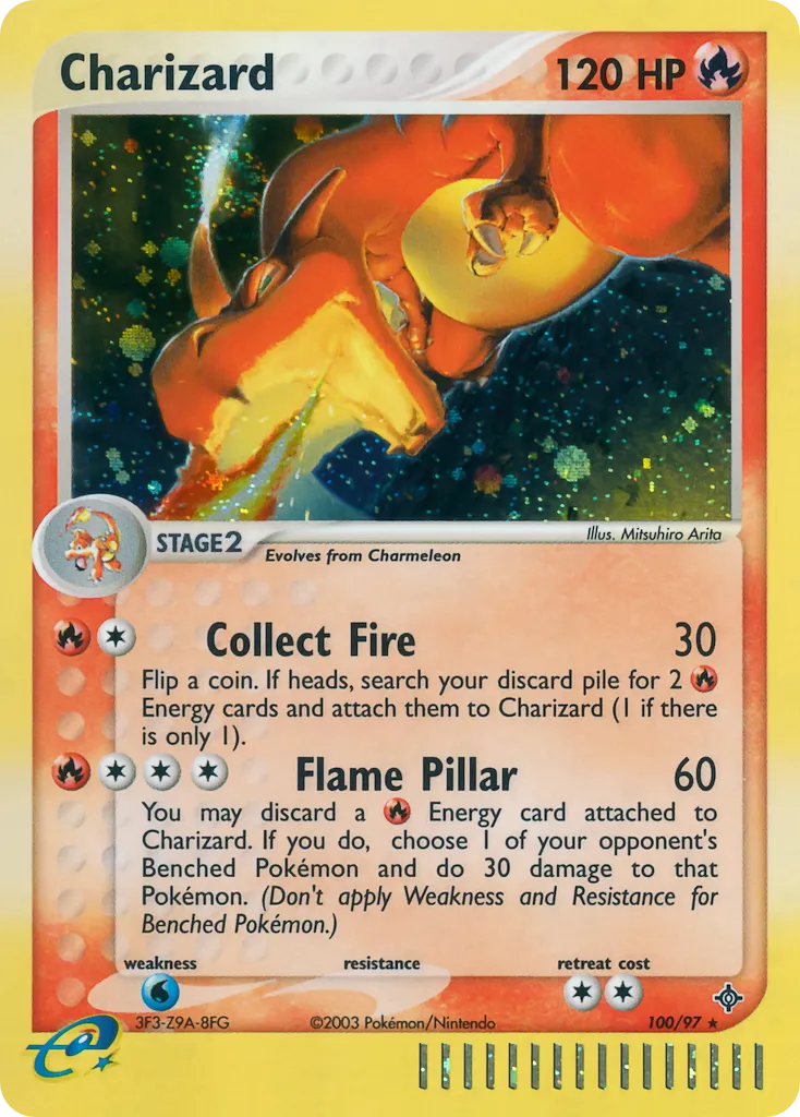 Charizard — featured chase card from Dragon