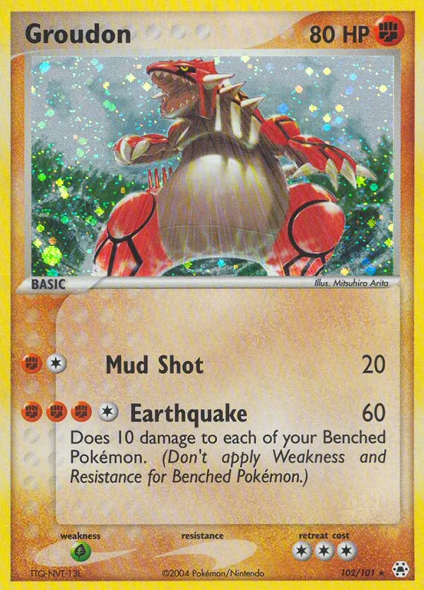 Groudon — top EV contributor in Hidden Legends
