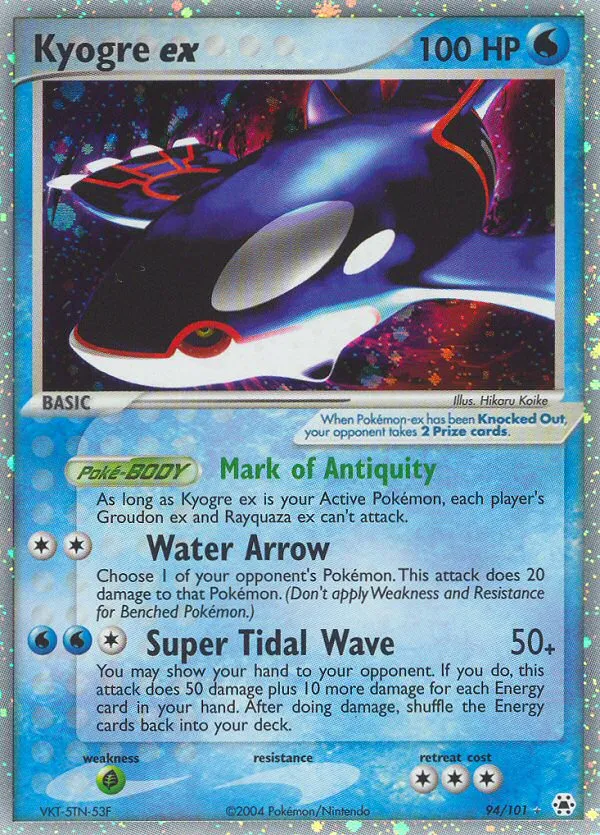 Kyogre ex — Hidden Legends #94