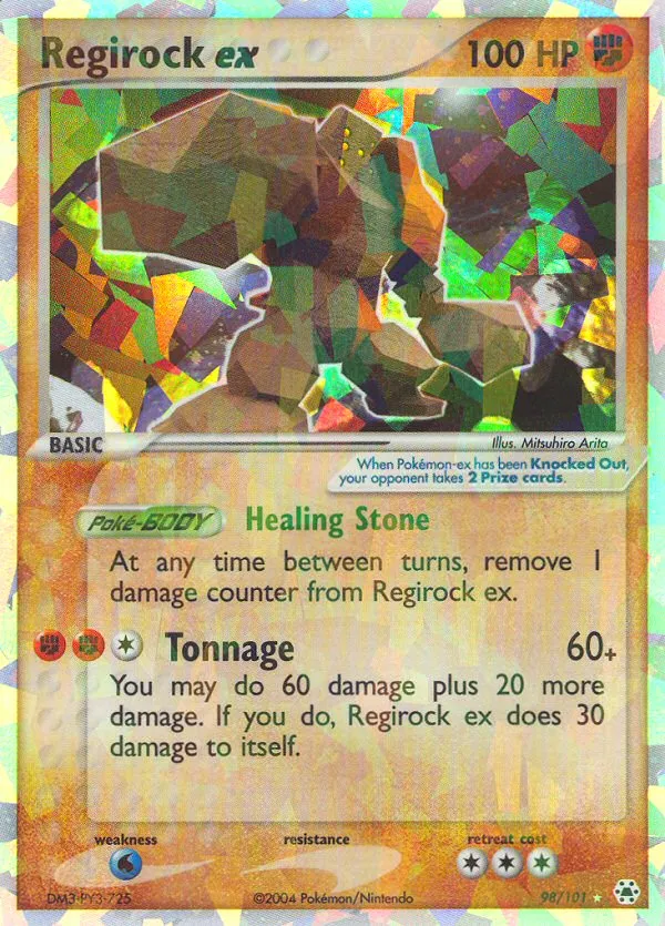 Regirock ex — Hidden Legends #98