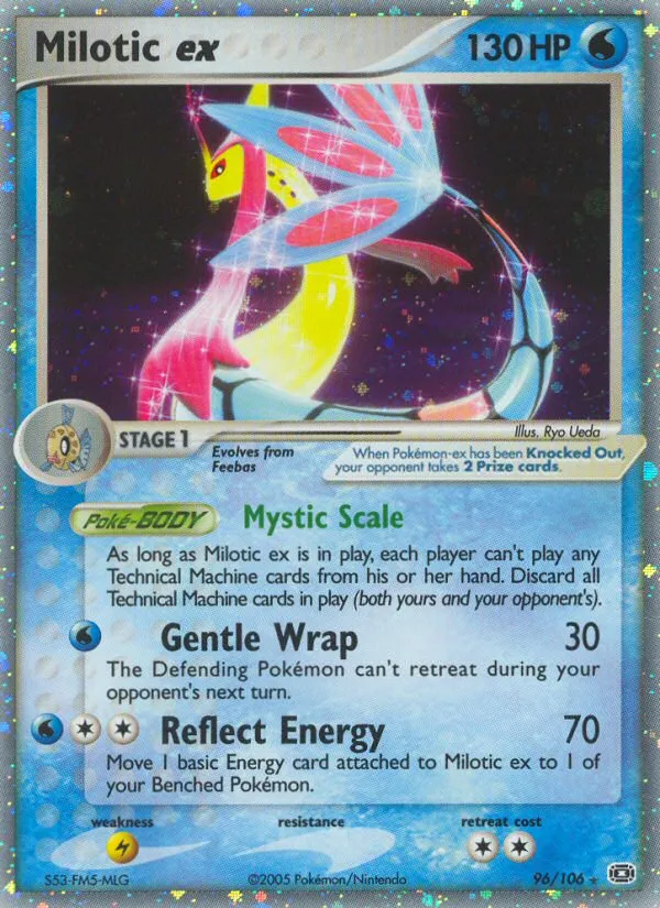 Milotic ex — featured chase card from Emerald