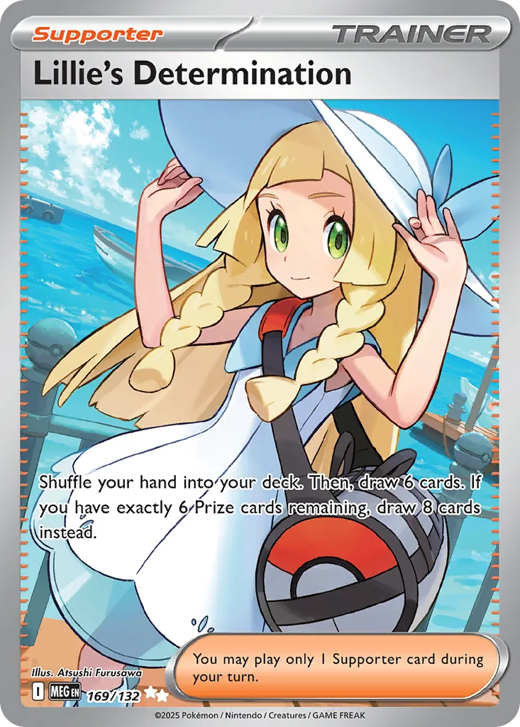 Lillie's Determination — featured chase card from Mega Evolution