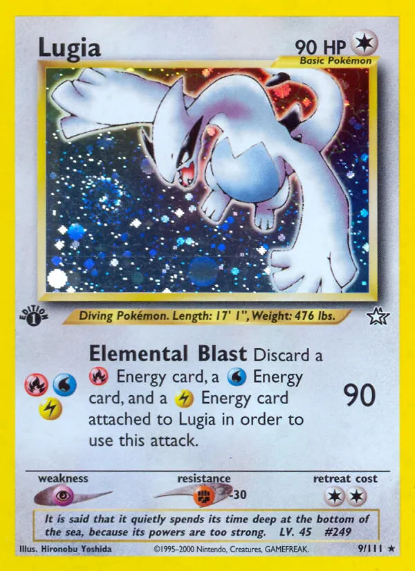 Lugia — featured chase card from Neo Genesis