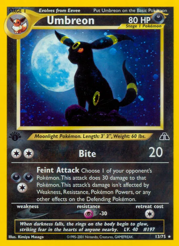 Umbreon — top EV contributor in Neo Discovery