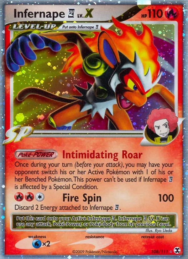 Infernape E4 LV.X — Rising Rivals #108