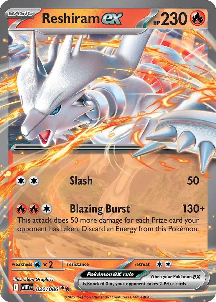 Reshiram ex — White Flare