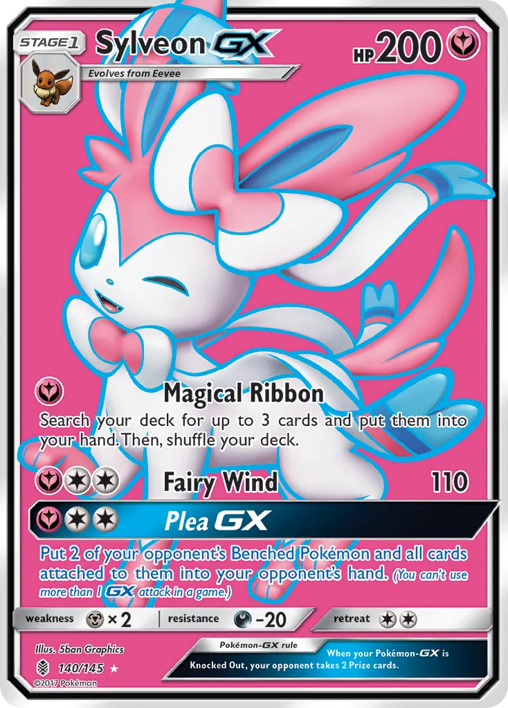 Sylveon-GX — featured chase card from Guardians Rising