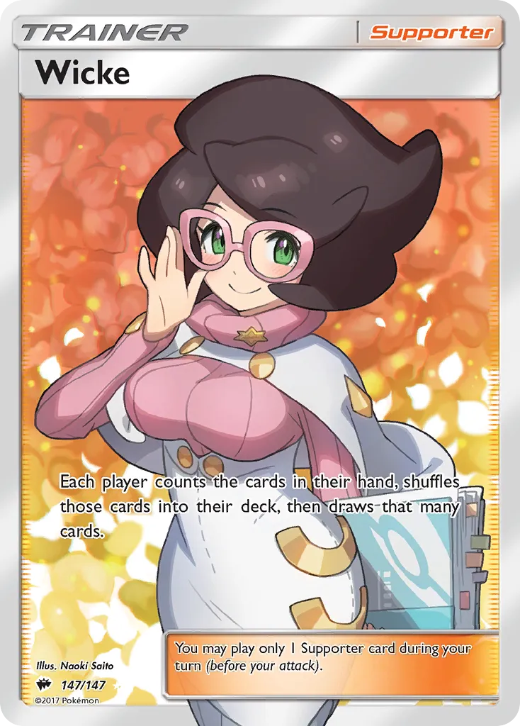 Wicke — featured chase card from Burning Shadows