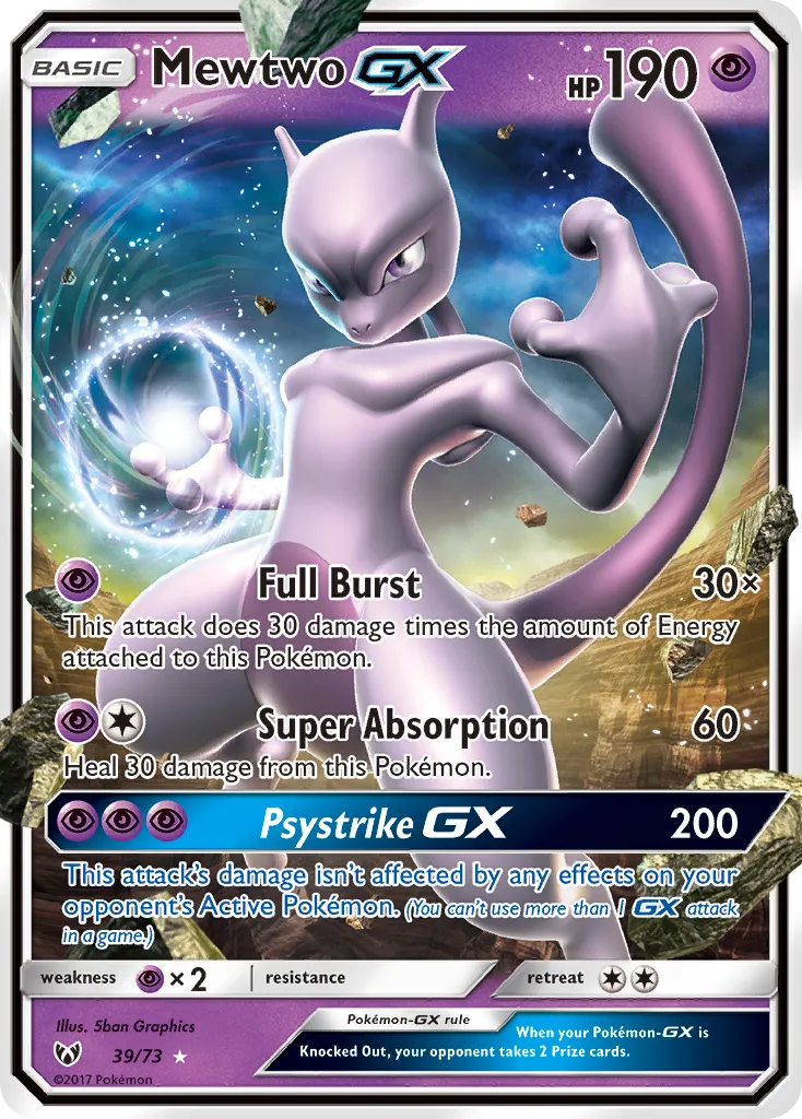 Mewtwo-GX — Shining Legends