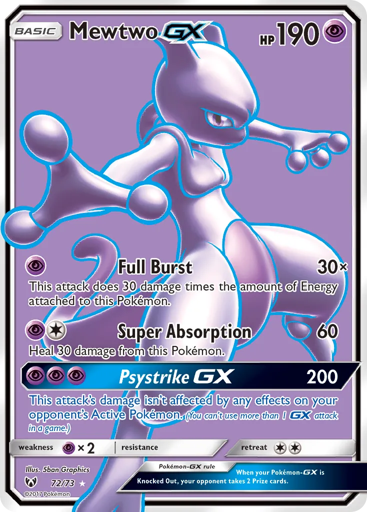 Mewtwo-GX — Shining Legends