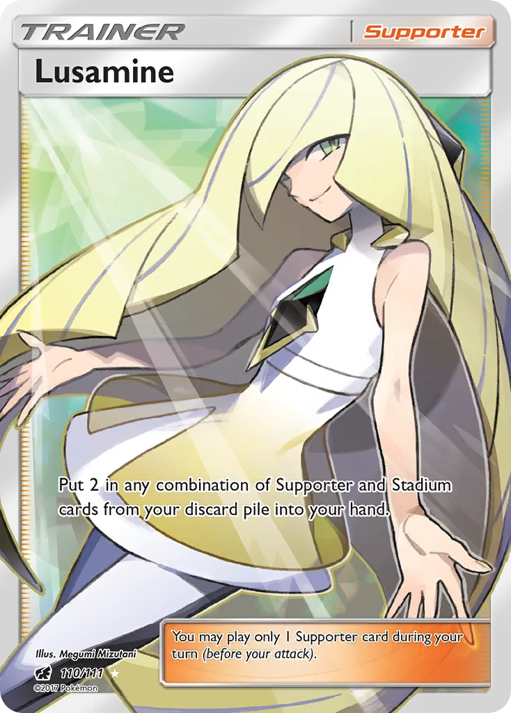 Lusamine — featured chase card from Crimson Invasion