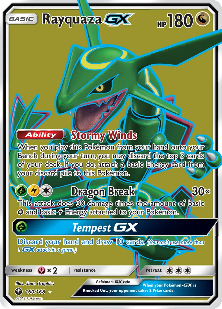 Rayquaza-GX — Celestial Storm #160