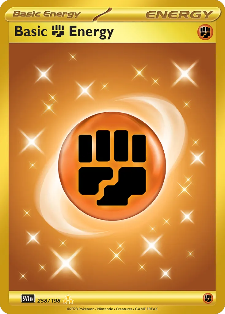 Basic Fighting Energy — top EV contributor in Scarlet & Violet