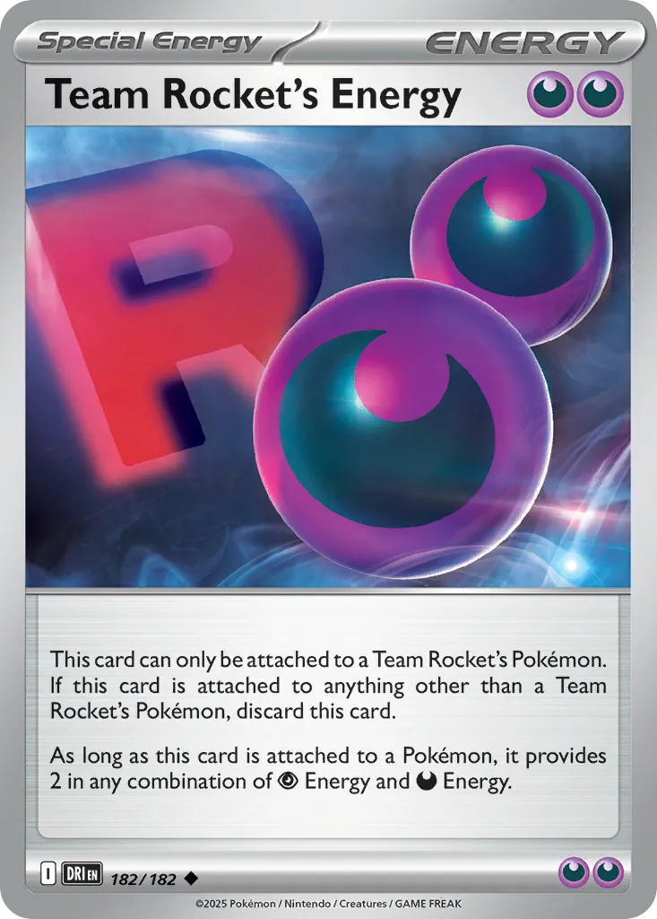 Team Rocket's Energy — top EV contributor in Destined Rivals