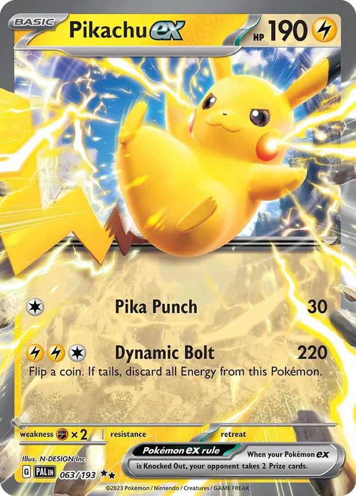Pikachu ex — Paldea Evolved