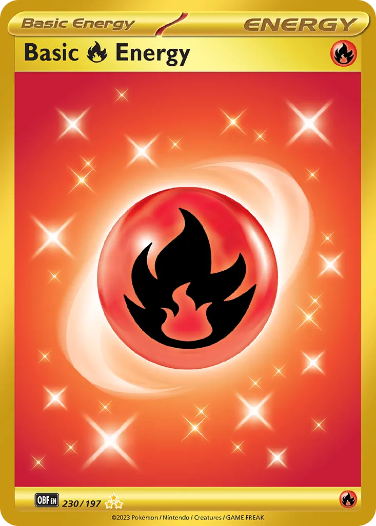 Basic Fire Energy — top EV contributor in Obsidian Flames