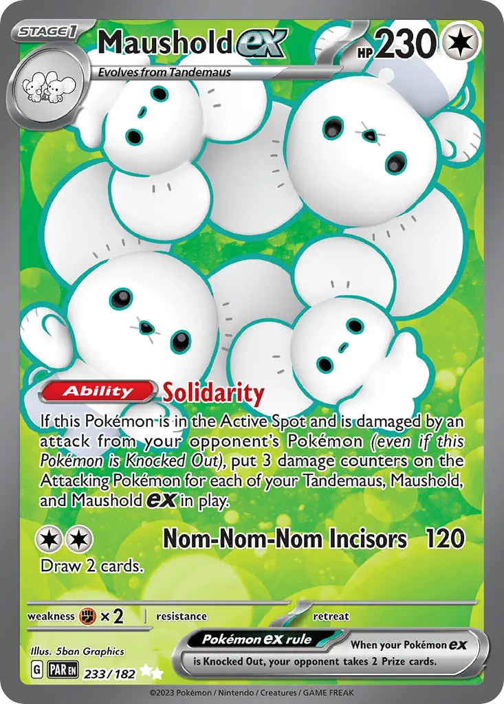 Maushold ex — featured chase card from Paradox Rift