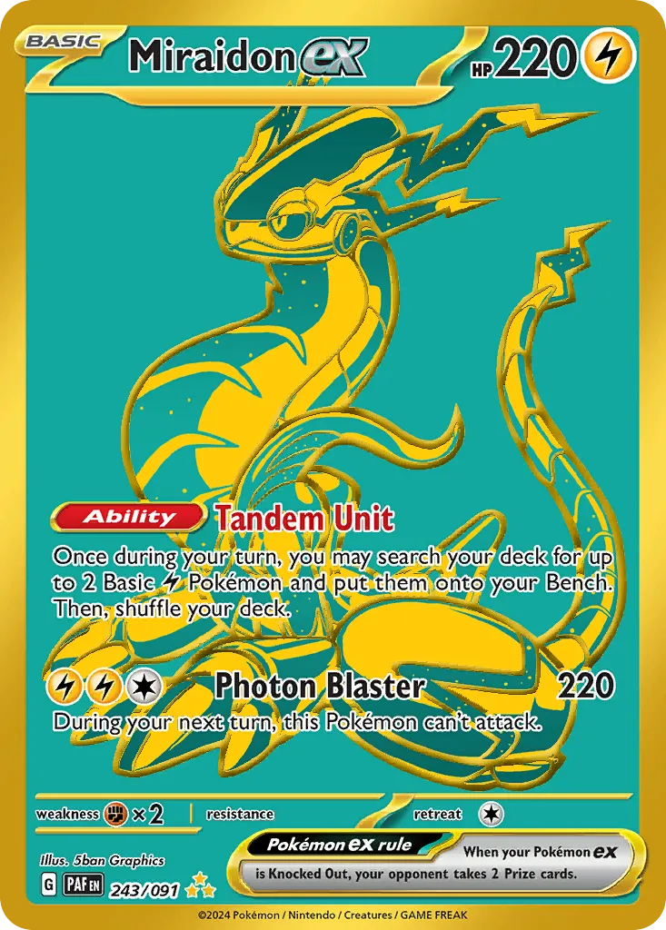 Miraidon ex — Paldean Fates