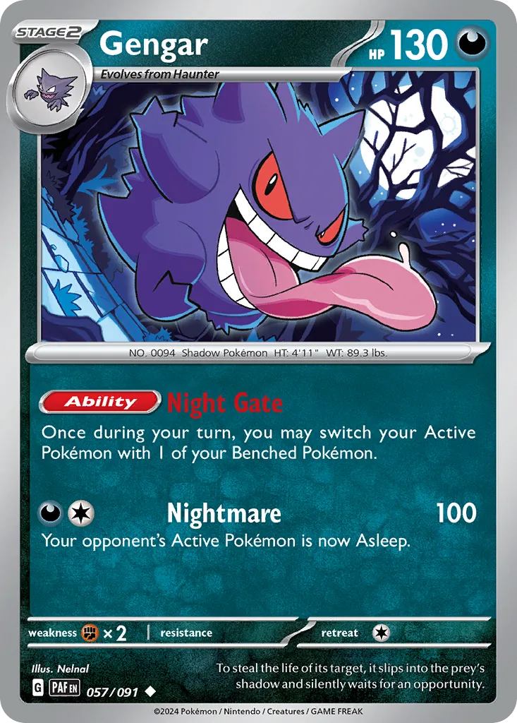 Gengar — top EV contributor in Paldean Fates
