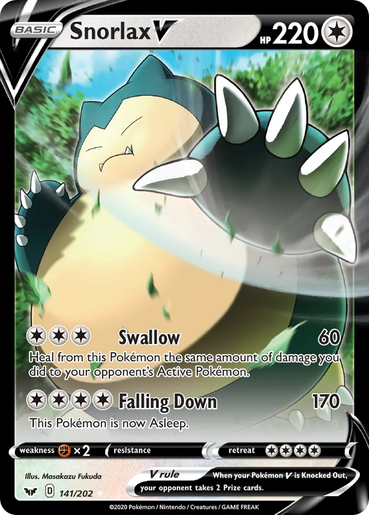 Snorlax V — Sword & Shield