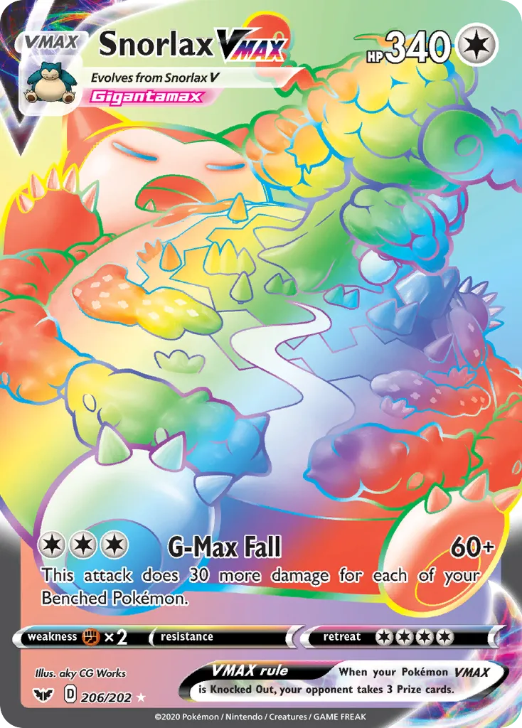 Snorlax VMAX — most valuable card in Sword & Shield