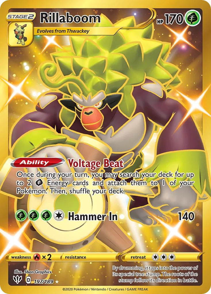 Rillaboom — featured chase card from Darkness Ablaze