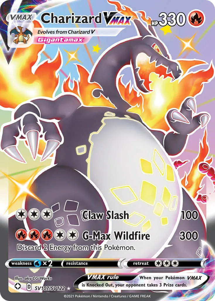 Charizard VMAX — top EV contributor in Shining Fates