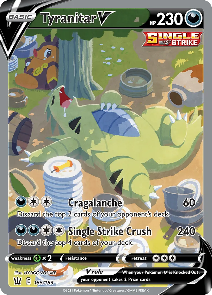 Tyranitar V — top EV contributor in Battle Styles