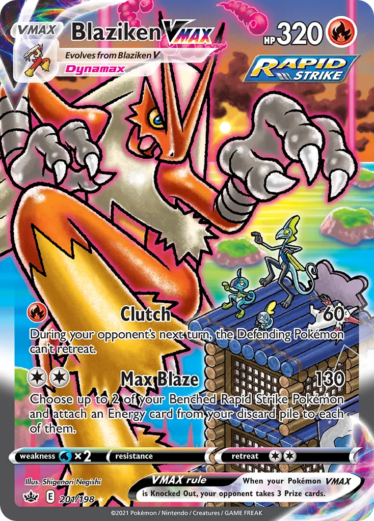 Blaziken VMAX — most valuable card in Chilling Reign