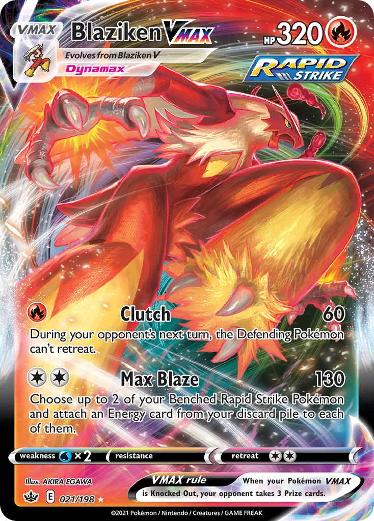 Blaziken VMAX — Chilling Reign