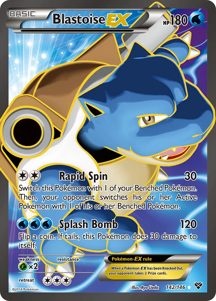 Blastoise-EX — featured chase card from XY