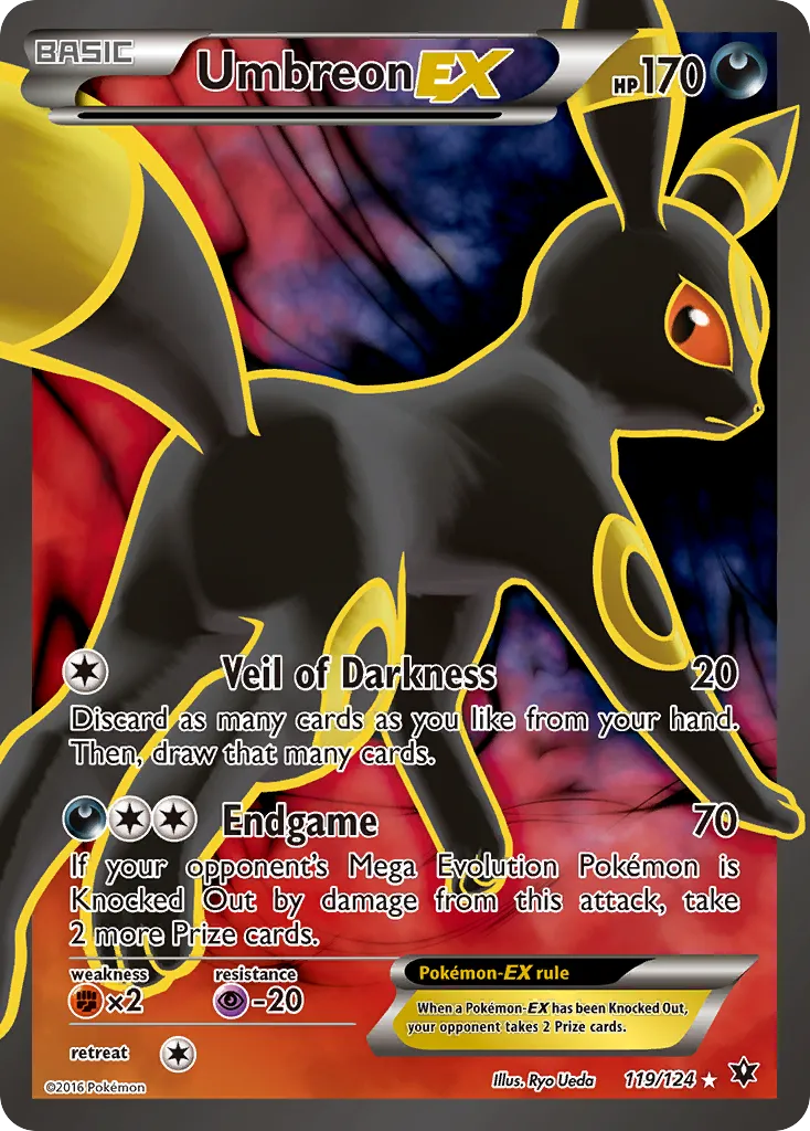 Umbreon-EX — featured chase card from Fates Collide