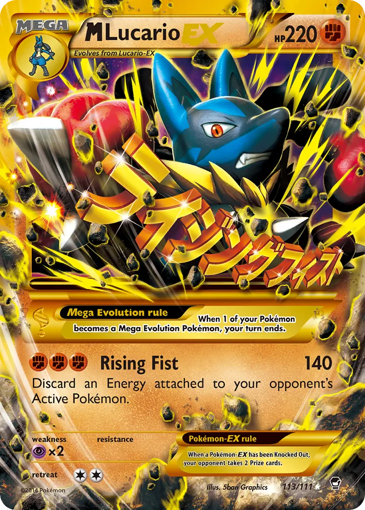 M Lucario-EX — top EV contributor in Furious Fists