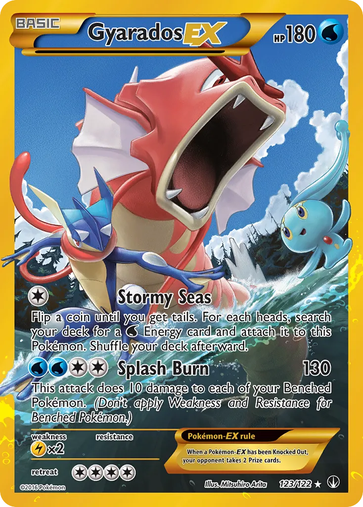 Gyarados-EX — featured chase card from BREAKpoint