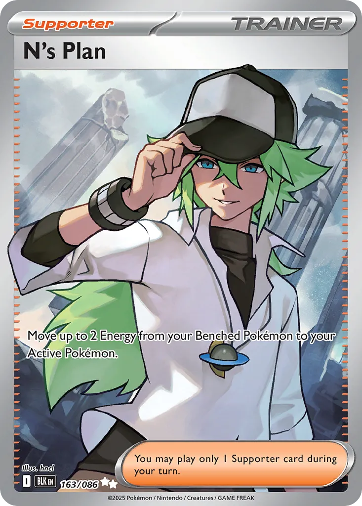 N's Plan — featured chase card from Black Bolt